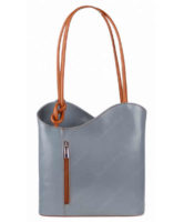 Moderní kožená kabelka přes rameno i jako batoh