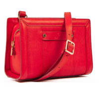 Elegantní červená dámská kabelka Gant z hladké usně