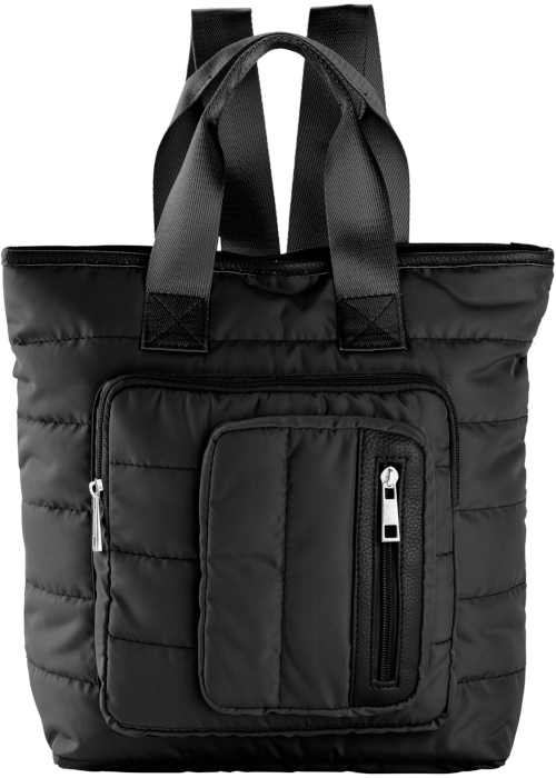 Praktický kabelkový batoh v černém provedení