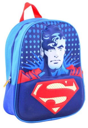Dětský modrý batoh s motivem Supermana