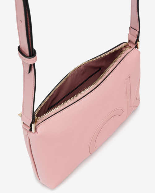 dámská růžová kabelka na zip