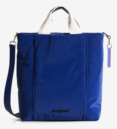 Univerzální modrá shopper taška, crossbody kabelka nebo batoh Desigual